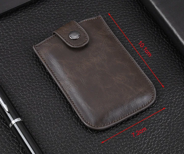 DIENQI Rfid Блокировка Анти-магнитный держатель для карт кошелек кожаный винтажный бизнес-держатель для банковской Кредитной Карты Чехол тонкий держатель для карт чехол