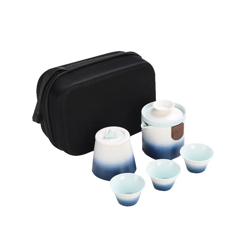 Для путешествий одинарный горшок три чашки чайная канистра быстрая керамическая