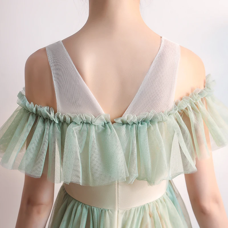 Платье подружки невесты зеленого размера плюс из тюля женские вечерние платья