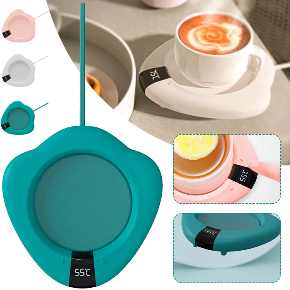 

Coffee Mug Warmer for Home Office Desk Use Electric Beverage Cup Warmer Heating Plate for Cocoa Tea Water Milk 3 Temperatures