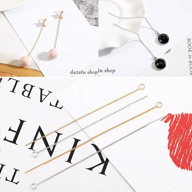 Соединитель для сережек сделай сам с колечком капелькой 3 5 дюйма|Серьги-подвески|