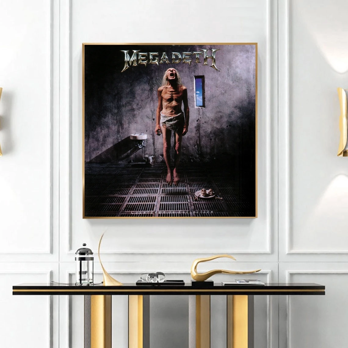 Постер Megadeth с обратным отсчётом до исчезновения музыкального альбома Обложка