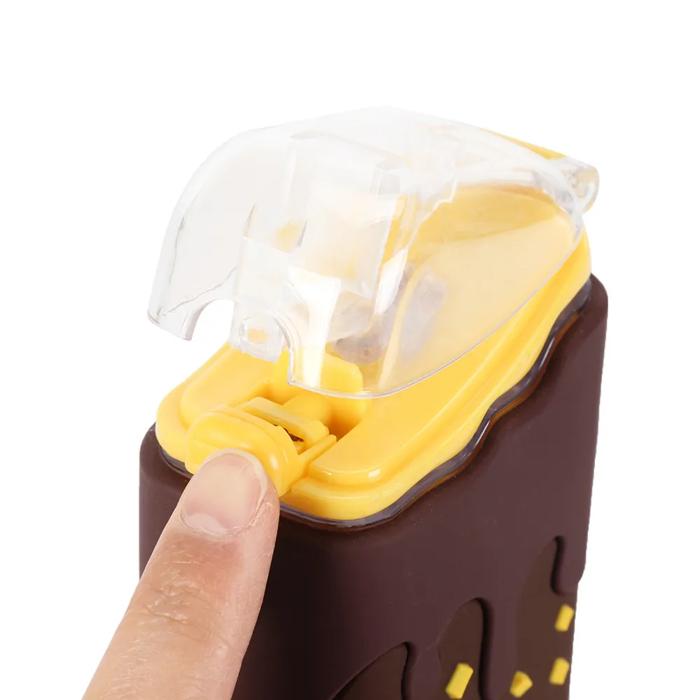

Cartoon Rainbow Square Straw Cup Leakproof Watermelon Donut Cute Water Kettle Bottle Portable with Creative Cream Ice Children I