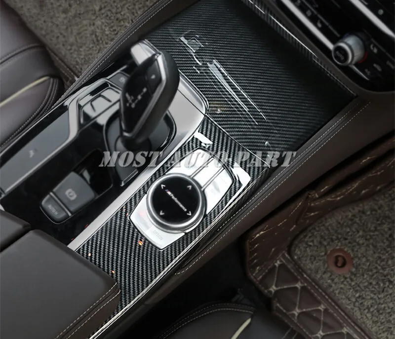 ABS консоль держатель стакана воды и iDrive панель Крышка для BMW 5 серии G30 2017 2021