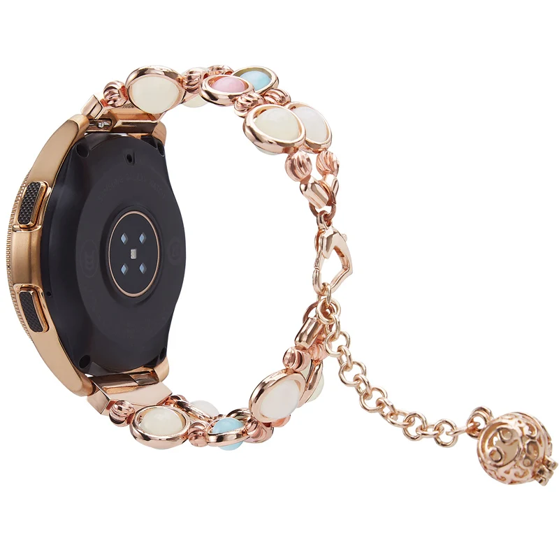 20 мм металлический браслет для часов для samsung Galaxy Watch Active/42 мм Женский подвесной ремешок для Garmin Vivoactive 3/3 Music