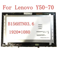 15 6 for lenovo y50 70 laptop lcd touch screen b156htn03 6 notebook assembly 19201080