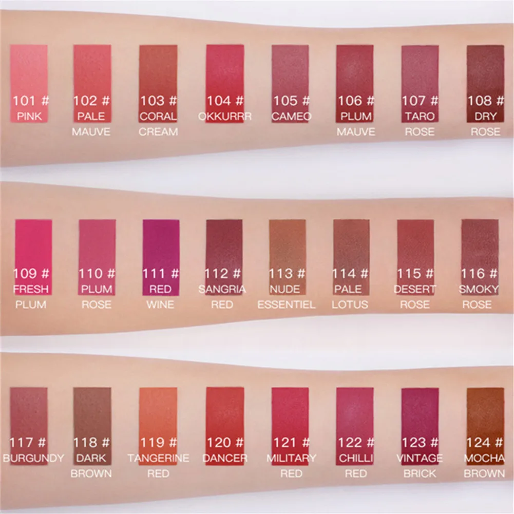 BEAUTY GLAZED Matte Non Sticky Moisturizing Lasting Liquid Lip Gloss Lipsticks |