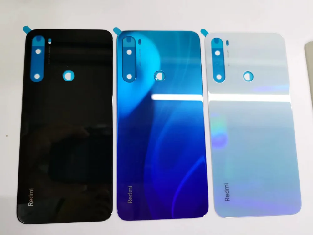 Оригинальная крышка батарейного отсека для Xiaomi Redmi Note 8 pro Задняя стеклянная
