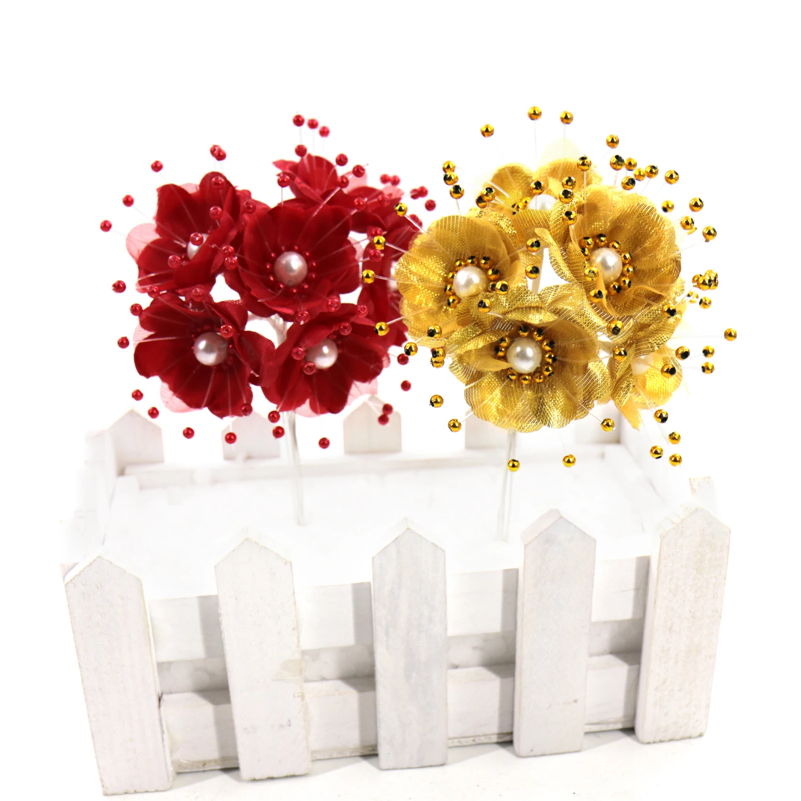 1 Букет шелк имитация искусственного цветка ручной работы букет невесты вишневый