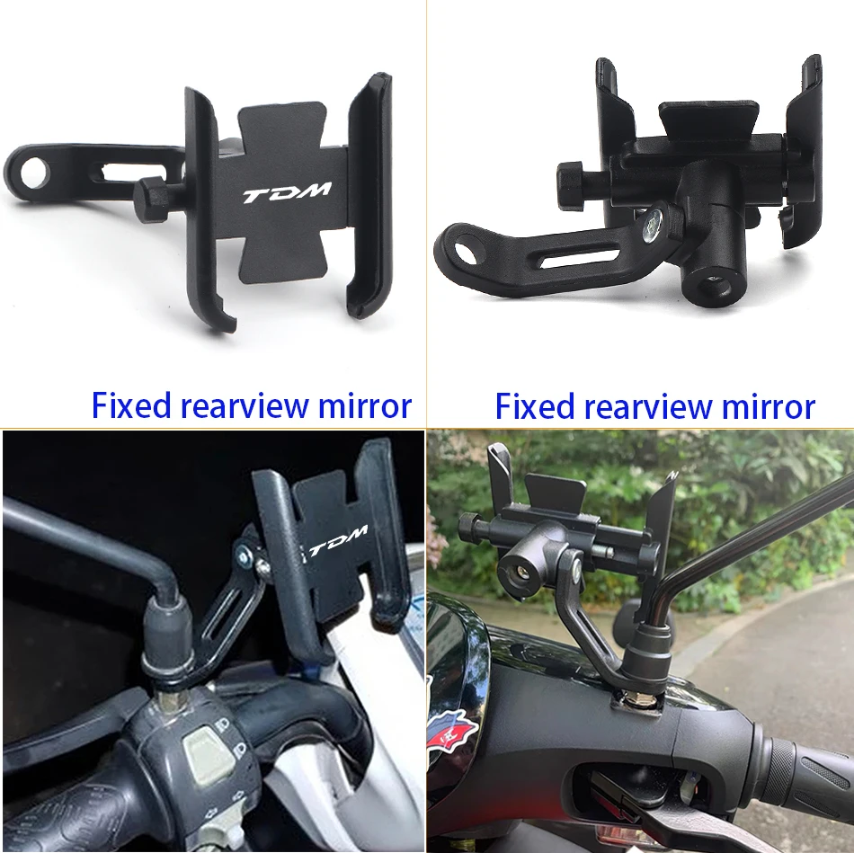 for yamaha tdm850 tdm900 tdm 850 900 hot deals motorcycle accessories handlebar mirror mobile phone gps stand bracket free global shipping