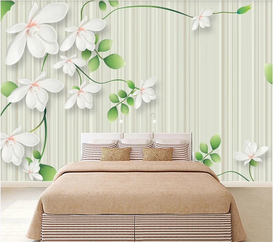 

Пользовательские обои 8d 3d фото стены Ручная роспись китайский тщательный цветок и птица фон настенное украшение живопись