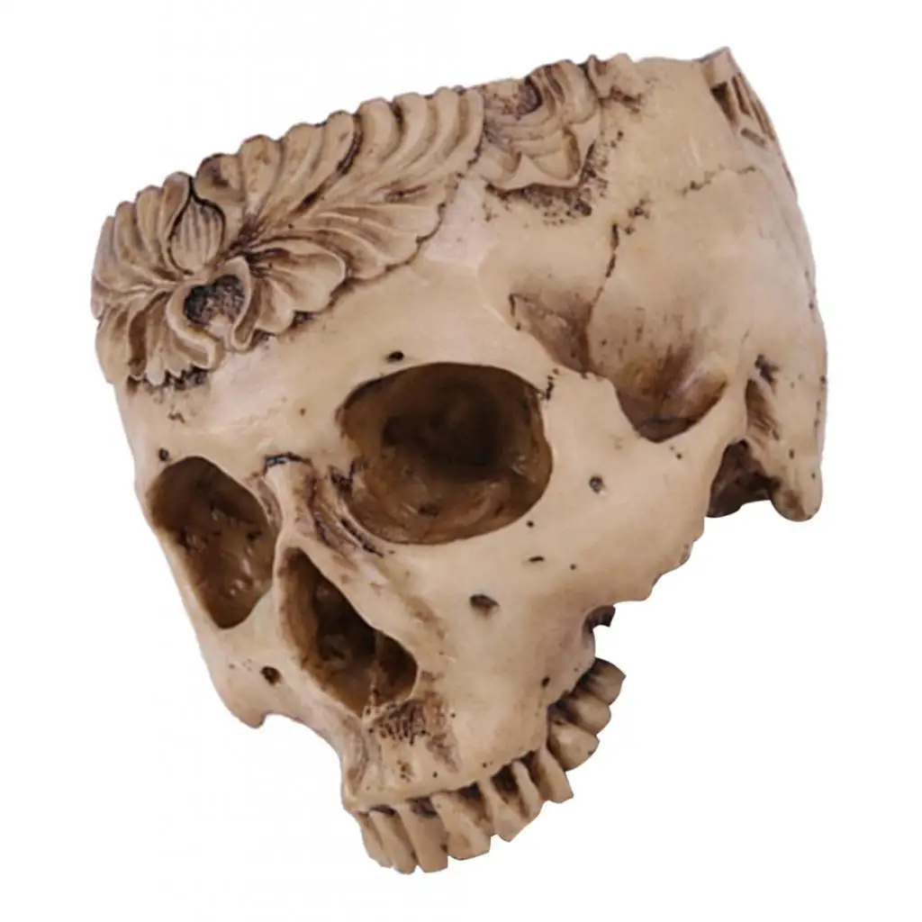 Каучуковый цветочный горшок с черепом украшение для сцены Хэллоуина|Вазы| |