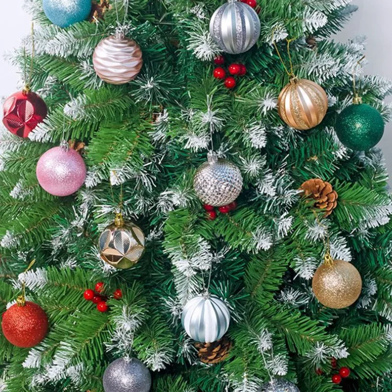 

Christmas Tree Pendant Boxed Gift Ball 12Pc PVC for Home Decor 6cm