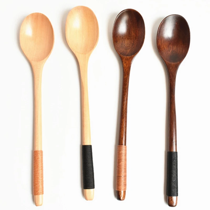 

Coffee Spoons with Handle Multifunctional Wooden Spoon Kitchen Seasoning Spoons