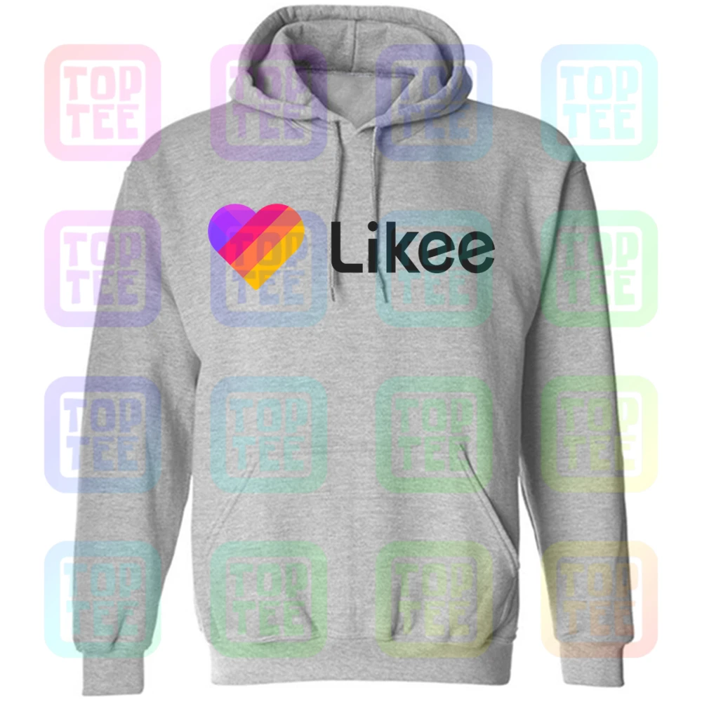 Gray Hoodie Likee футболка для приложения likee hear футболка забавная футболка с капюшоном - Цвет: Gray Hoodie