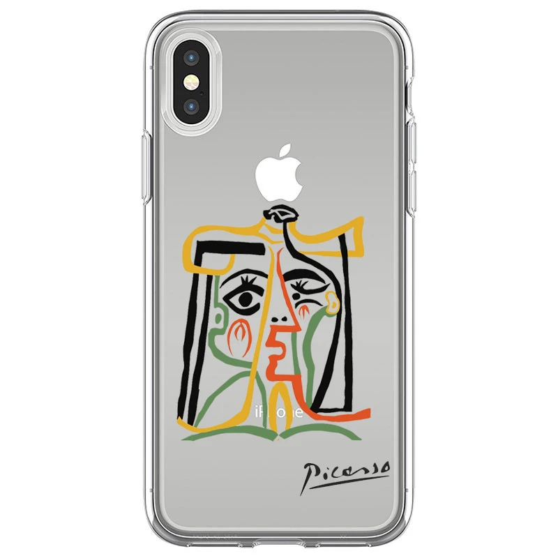 Мягкий чехол для iPhone 12 11 Pro Max X XR XS 8 7 6 Plus Mini SE2020 с абстрактным рисунком | Мобильные