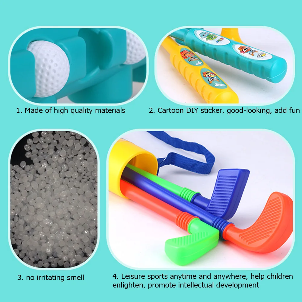 

Child Activities Ball Gift Educational Kids Toy Golf Clubs Set Parent Educational Activities Outdoor Sports Game Toy