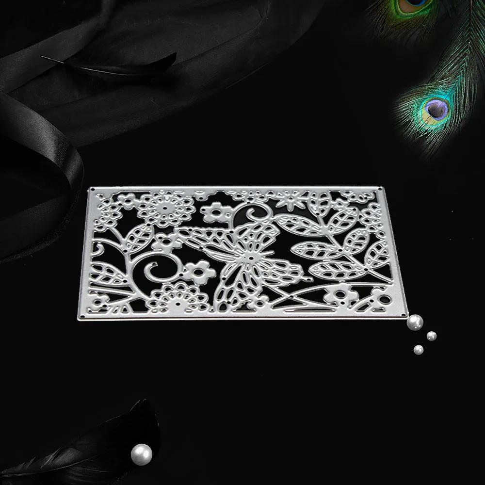 Металлический цветок бабочка резки штампы Скрапбукинг карты 2019 изготовление