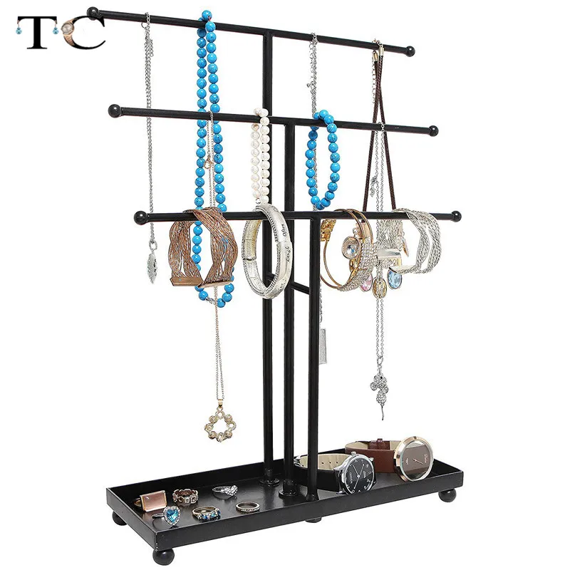 Металлический ювелирный держатель серьги ожерелье кольцо ювелирные браслеты и