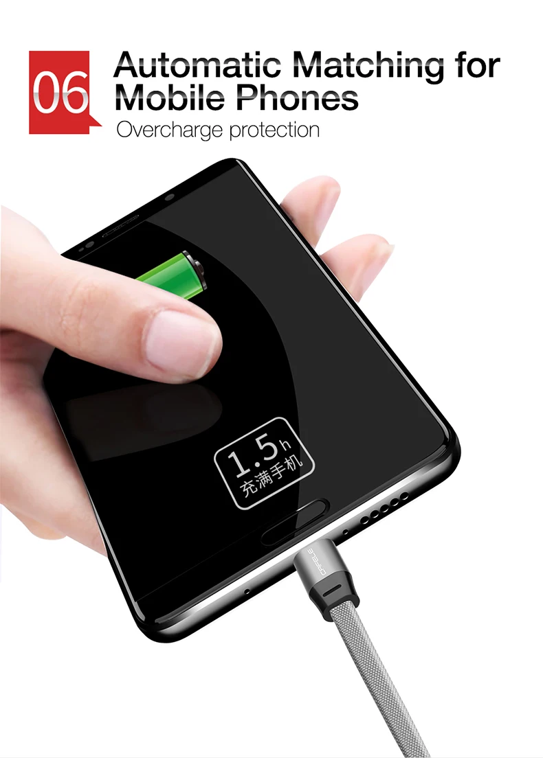 Cafele usb type-C кабель для Xiaomi Redmi Note 8 7 k20 pro USB C телефонный кабель провод для быстрого заряда для samsung S10 usb type-C устройства