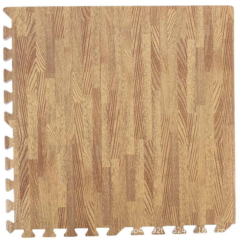 Light wood grain Lmitation деревянные зерна коврик-головоломка подстилка из вспененного этиленвинилацетата(ЭВА) татами сшивание Ползания коврик Детские игры нескользящий ковер йога коврик - Цвет: Light wood grain