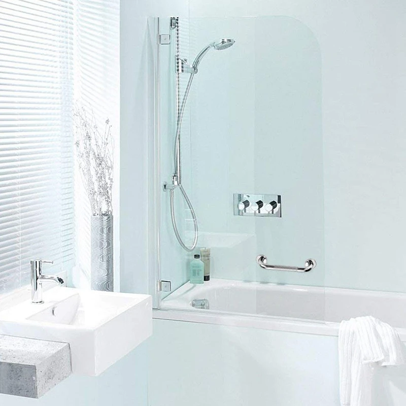 Stainless Steel Bath Grab Shower Handle with Anti-Slip Grip - Disabled Elderly Children Mobility &amp Daily Living Aids Assist Safe |