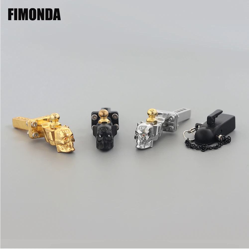 FIMONDA череп буксировочный крюк металлический прицеп крепление для 1/10 RC Crawler Traxxas TRX4
