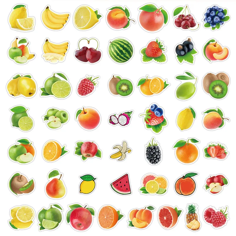 

50Pcs Fruit Strawberry Girl Cute Fresh Cartoon Graffiti Laptop Car Suitcase Skateboard Guitar Waterproof Sticker Wholesale