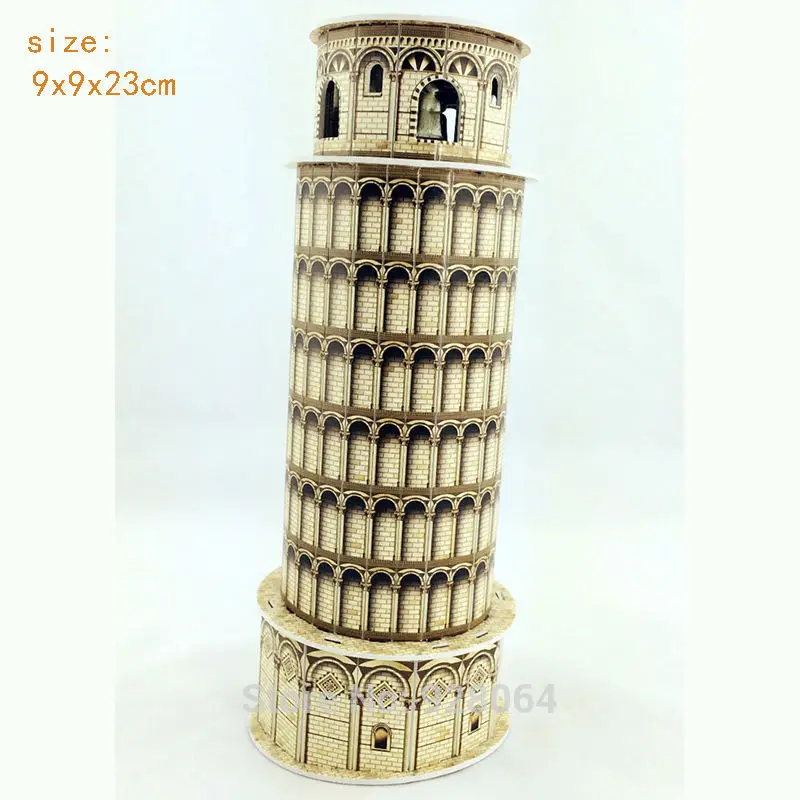 Rompecabezas 3D de papel para ni&ntilde;os, juguetes educativos para ni&ntilde;os, DIY, juguetes para beb&eacute;s, casa, castillo, rompecabezas, modelo para ni&ntilde;os-4