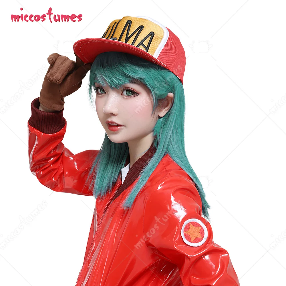 

Bulma Green Straight Long Cosplay Wig