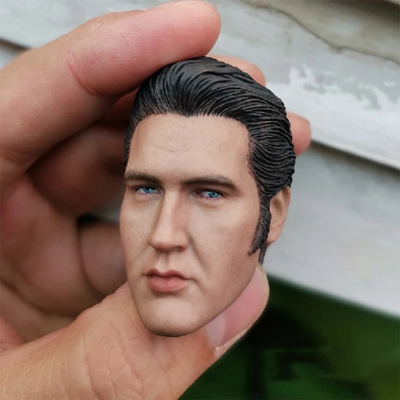 1/6 масштаб мужской король Элвиса Пресли голова скульптуры модель игрушки для 12
