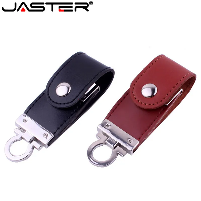 Оптовая продажа кожаный usb флеш накопитель JASTER меховой брелок память 8 ГБ 16 32 64