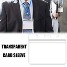 Чехол для карт для студента для мужчин и женщин, кредитных карт, защитная крышка пластик прозрачный карман для удостоверения личности-протектор
