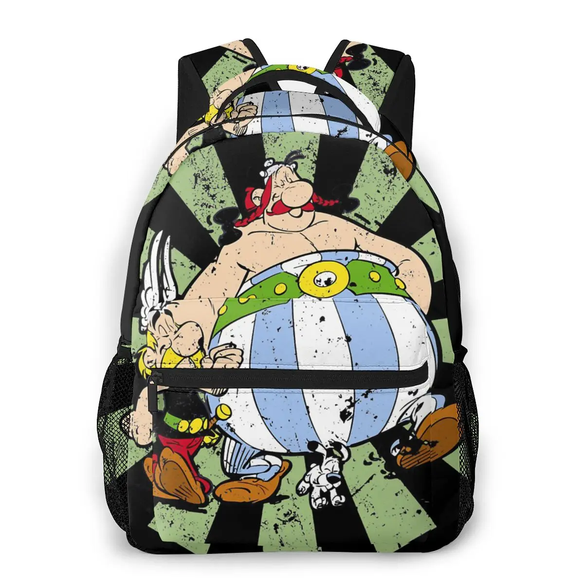 

Asterix And Obelix Retro Japanese Backpack for Girls Boys Travel Rucksack Asterix and Obelix All at Sea Backpacks for Teenage
