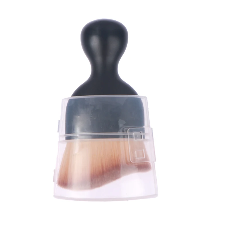 

1pcs Makeup Brush With Cover Curved Foundation Brush Contour Brush Cosmetic Brush With Cover Makeup Tool Accessories