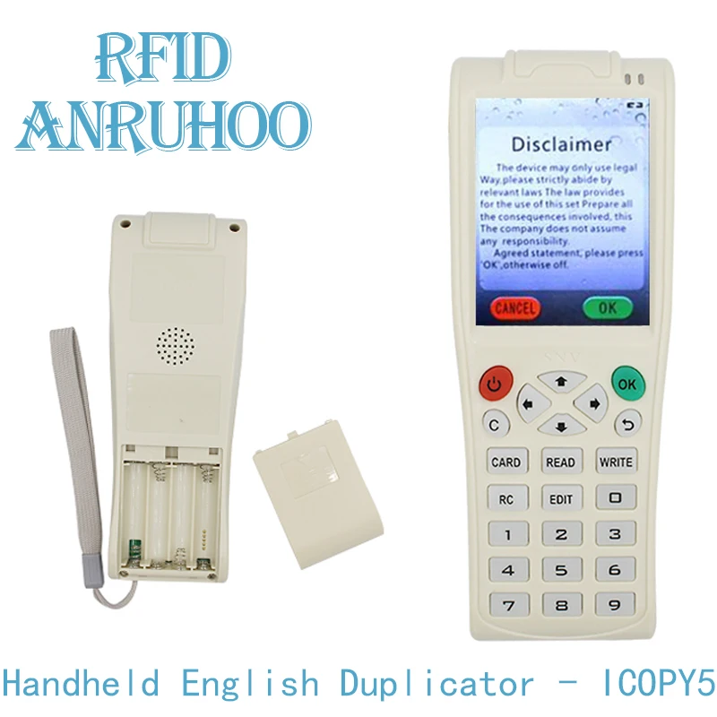 

New Handheld RFID Duplicator NFC Smart Chip Encryption Decoding Reader 125Khz T5577 Key Badge Writer 13.56Mhz UID Clone Copier