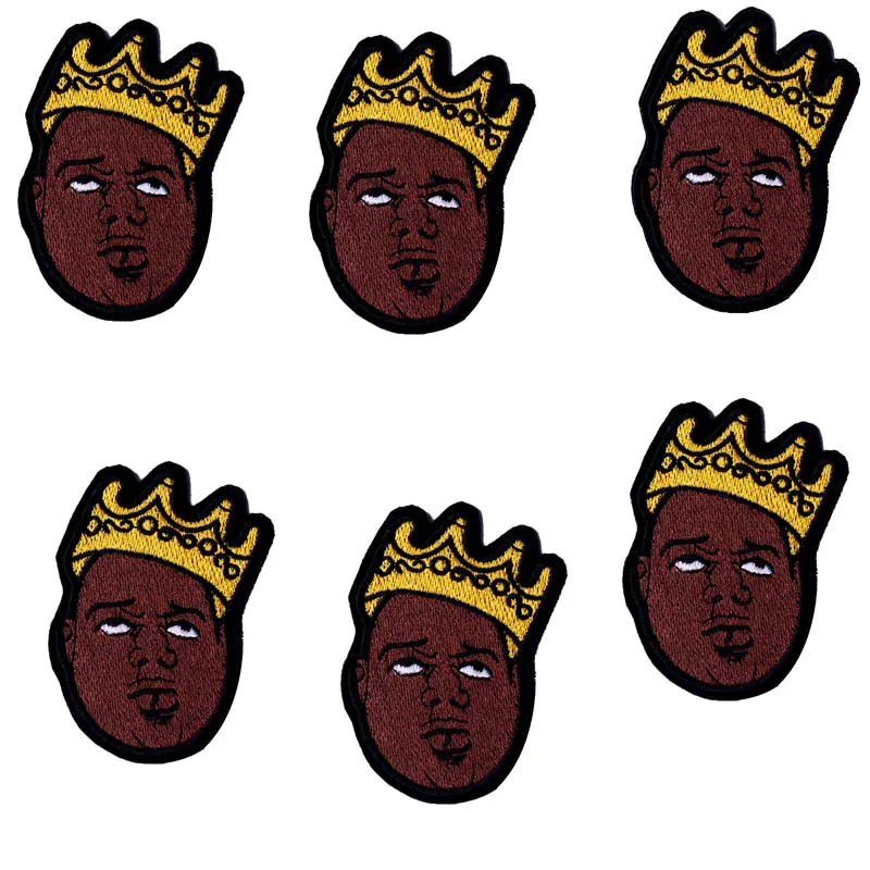 10 шт./компл. хиппи черные нашивки имя на одежду аппликации полосы Дешевые