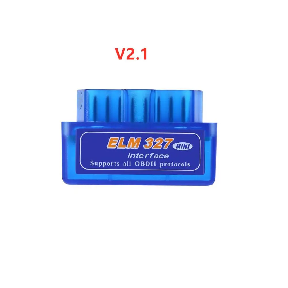 V2.1 Супер Мини ELM327 Bluetooth ELM327 Переключатель питания V2.1/V1.5 Кнопка ВКЛ/ВЫКЛ OBD2 автомобильный диагностический инструмент многоязычные протоколы OBDII - Цвет: V2.1