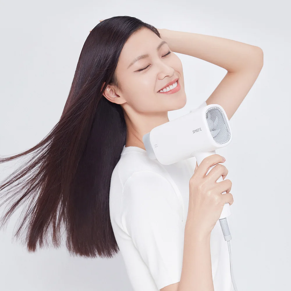 Xiaomi Mijia SMATE фен для волос, дорожный бытовой фен, инструменты для укладки волос, фен для горячей и холодной воды, 220 В, 1600 Вт, вентилятор с американской вилкой