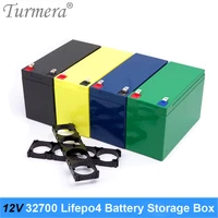 turmera 12v 32650 32700 lifepo4 battery storage box with 21x4 bracket for 12v uninterrupted power supply and e bike battery use