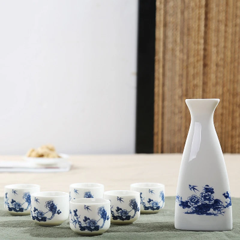 Style 7 7 шт./компл. Керамика s Керамика ради чашки твердого английского фарфора Japan Wine Стекло комплект чаша маленький Керамика вина Стекло творческие подарки - Цвет: Style 7