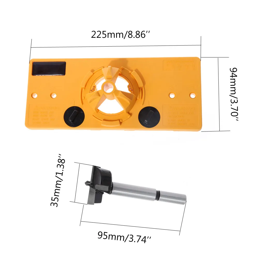35 мм стакан стиль шарнир расточный джиг набор направляющих для сверления