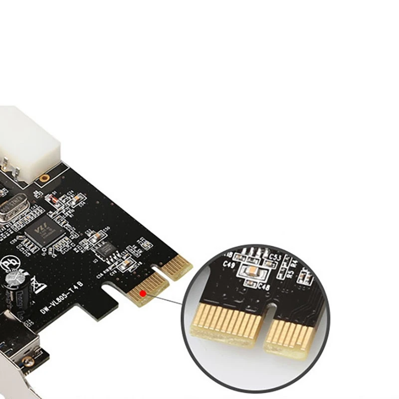 

PCI-E to USB 3.0 Expansion Card 4-Port USB 3.0 5Gbps Port Hub for Desktop Motherboards That Support PCI E Interface,1Pcs