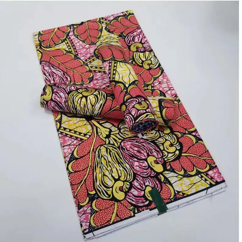 

2021 Wholesale Best One African Golden Wax Fabrics High Quality Nigeria Golden Ankara Printed Wax Materials 6Yards/For Dress F16