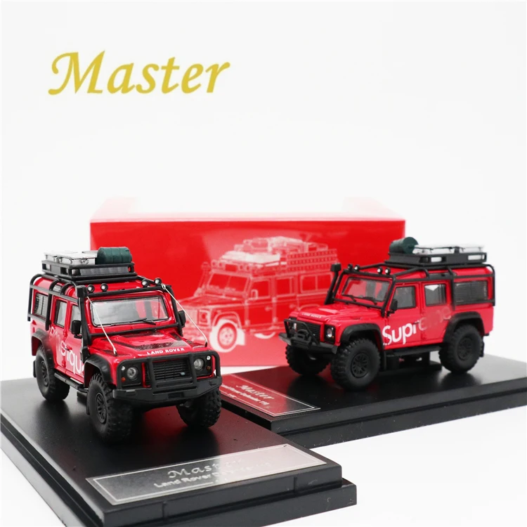 Master 1:64 Land Rover Defender 110 SUP красный с аксессуарами литая модель автомобиля | Игрушки и