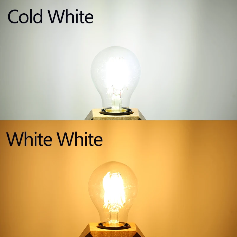 E27 LED Bulb 2W 4W 6W 8W Retro Lamp 220V Vintage G45 A60 Light Ampoule Led Lighting COB Home Decor Warm/White | Лампы и освещение