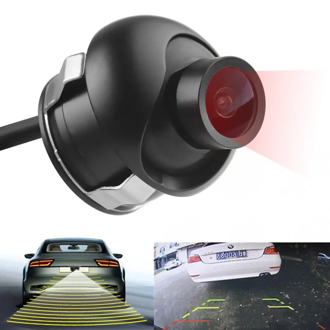 

Car Rear View Cameras E319 170 Degrees Night Vision and High-Quality Car Camera with A Hole Saw