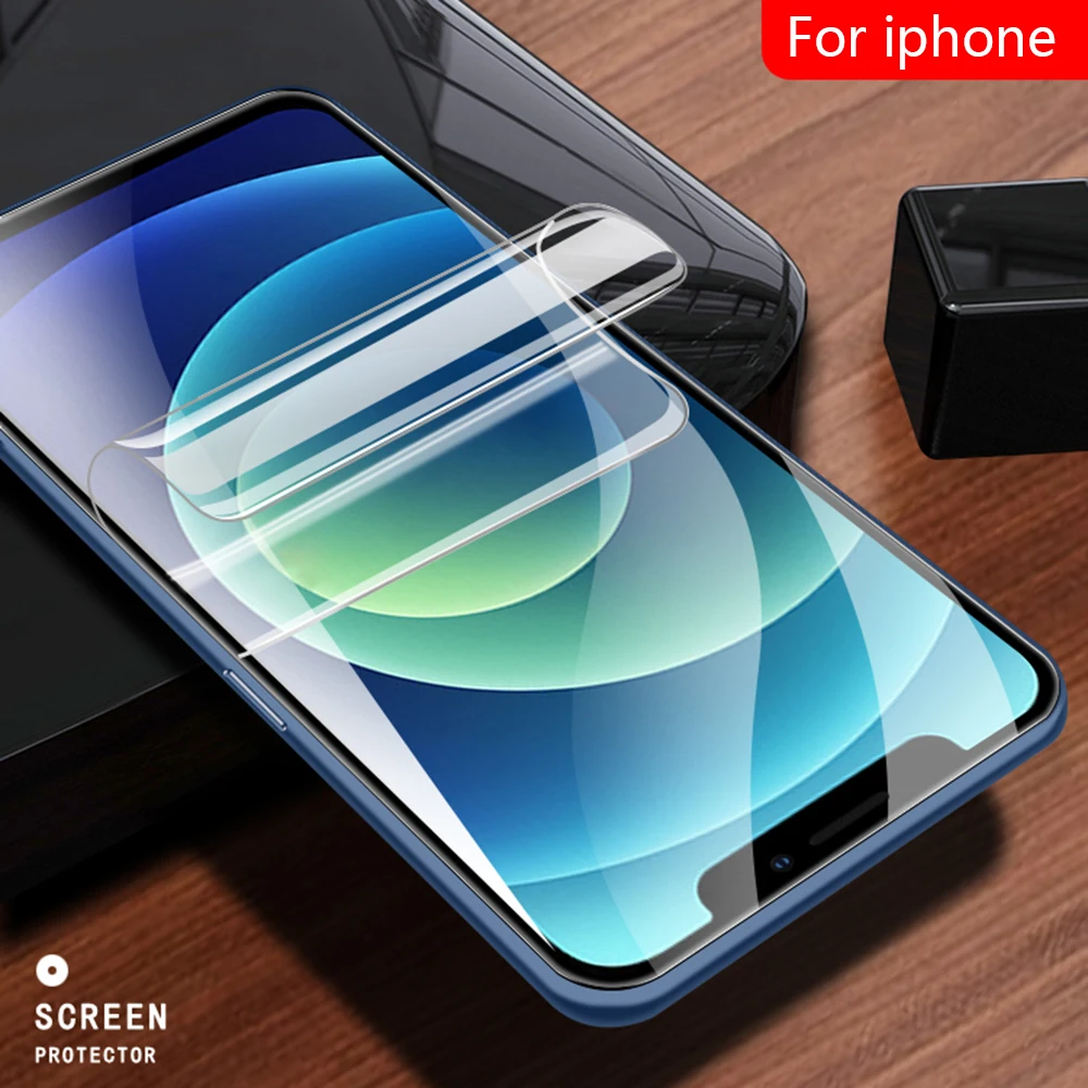 Гидрогелевая пленка для iphone 12 11 Pro Max X XS XR 7 8 6s Plus SE 2020 Защитная экрана на Mini - купить