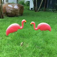 plastic simulation flamingo decoration outdoor garden ornaments resin flamingo figurines garden festival wedding gardening decor