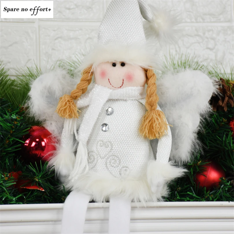 Стоящая Статуэтка Navidad, рождественские куклы-ангелы, рождественские украшения для дома, Рождественские елочные украшения, подарок на год